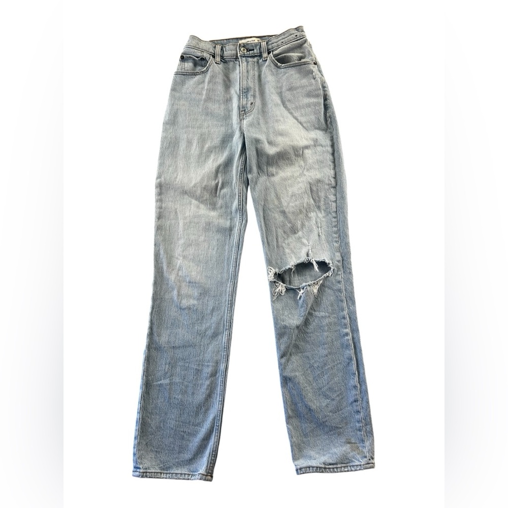 Abercrombie & Fitch Curve Love The 90s Straight Ultra High Rise
